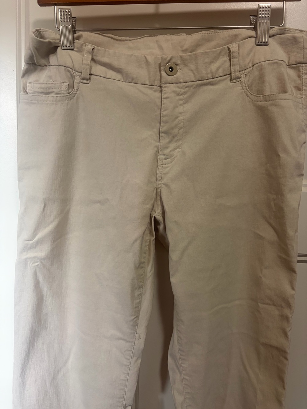 Younique Straight Leg Pants in Beige/Tan